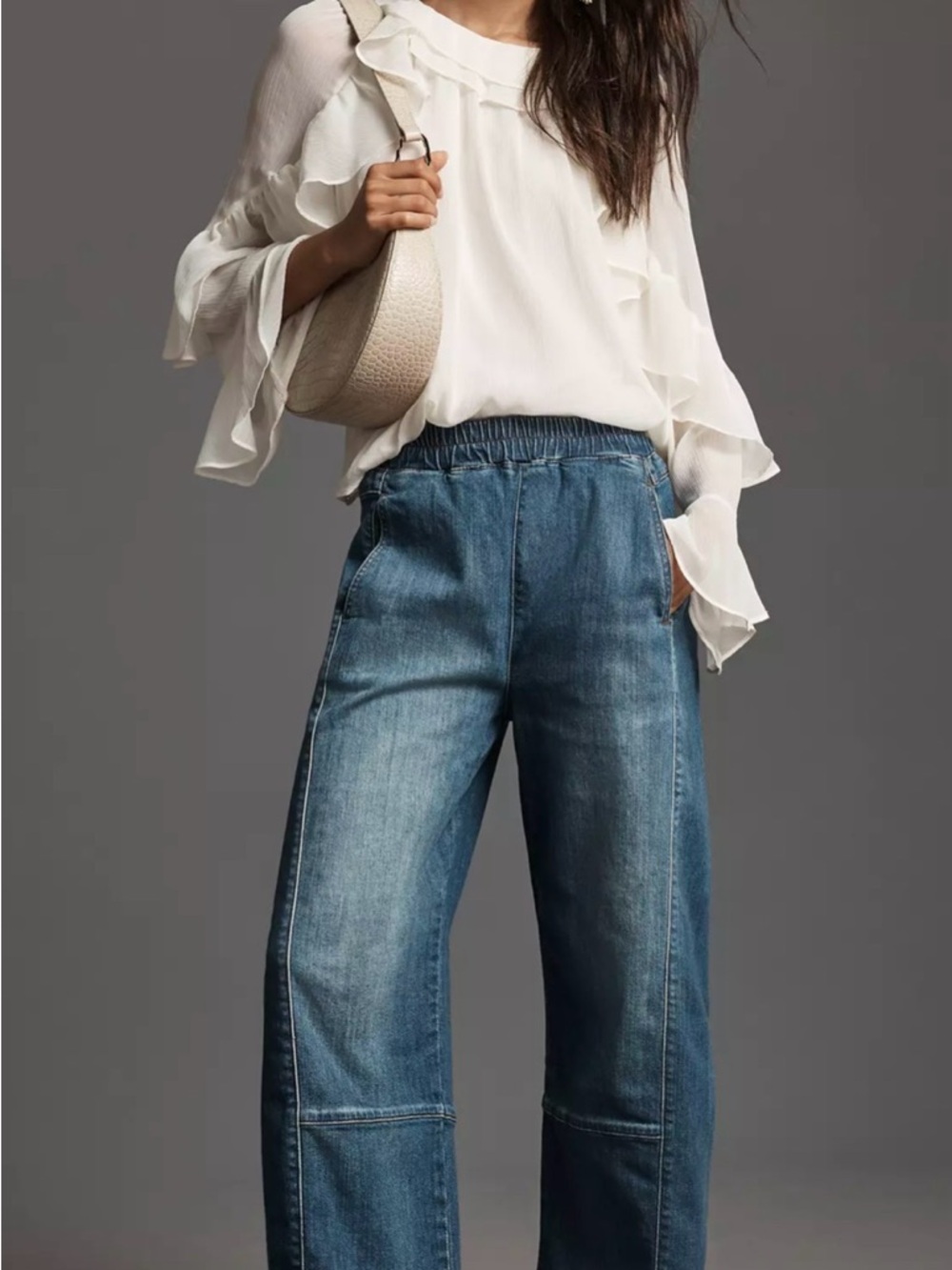 Pilcro x Anthropologie Izzie Barrel Leg Jeans